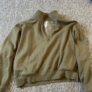 Fabletics Sage Green Zip-Up Jacket